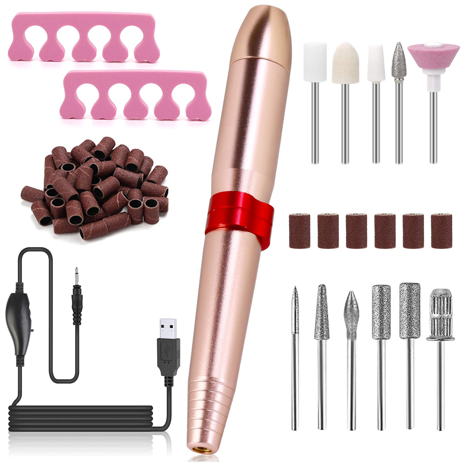 Professional SOWUNO Nail Drill Kit - Electric Manicure & Pedicure Set for Nail Care, Toenail Trimming & Nail Art - Perfect for Home Salon, Nail Technicians & DIY Beauty Enthusiasts