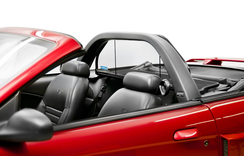 1994-2004 Ford Mustang Convertible Wind Deflector Screen - Compatible with Light/Style Bar Models - Reduce Wind Noise & Enhance Driving Comfort - Perfect for Road Trips & Open-Air Cruising