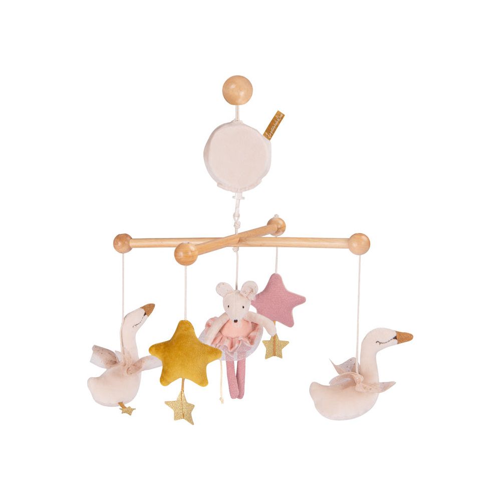 The Little Dance School Musical Mobile - Baby Crib Mobile with Soothing Music & Dancing Characters for Nursery Decor & Infant Sleep Aid