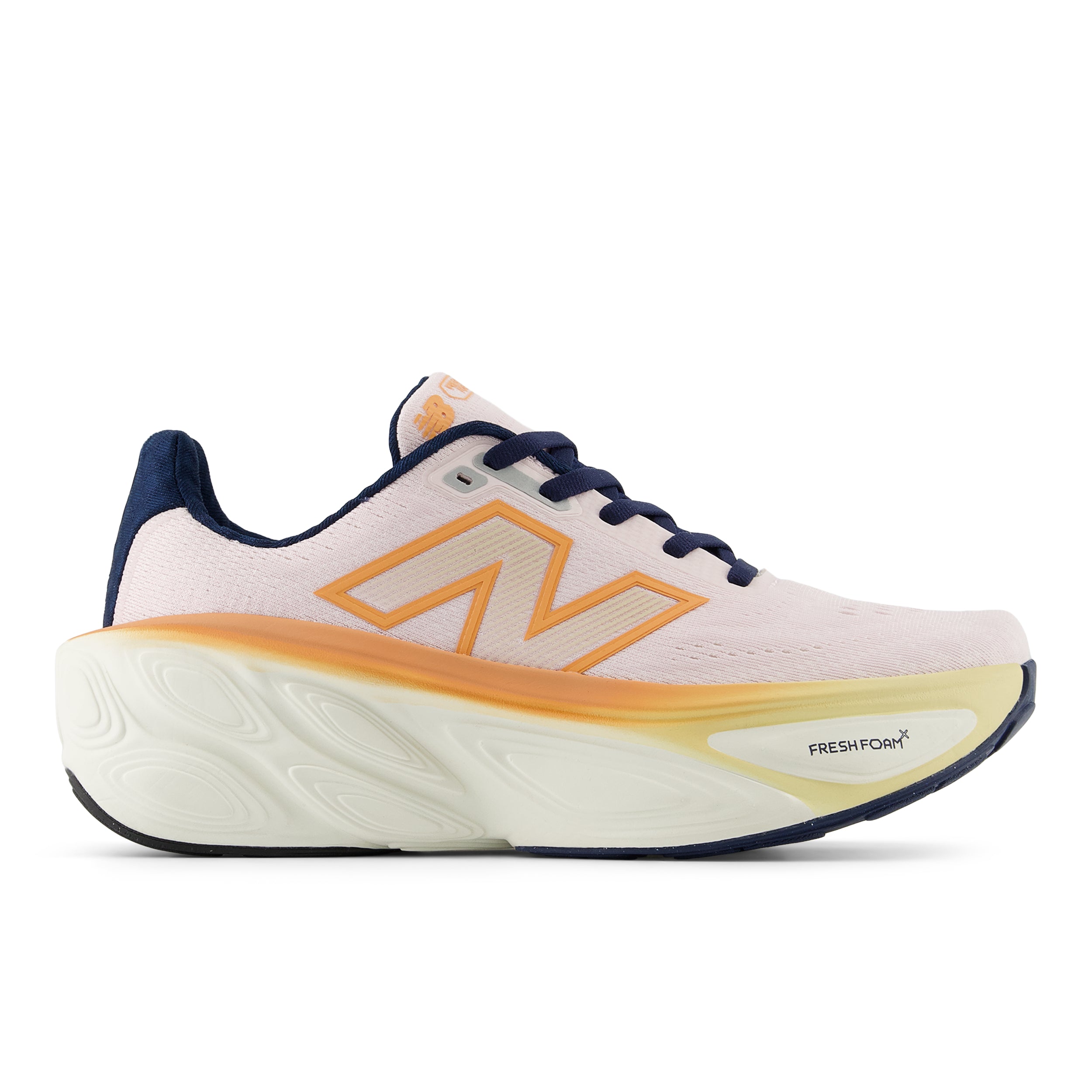 New Balance Women's Fresh Foam X More v5 Running Shoes - Lightweight Cushioned Sneakers for Women (LT Pink Granite/Copper/Calcium) - Perfect for Jogging, Gym Workouts & Everyday Comfort