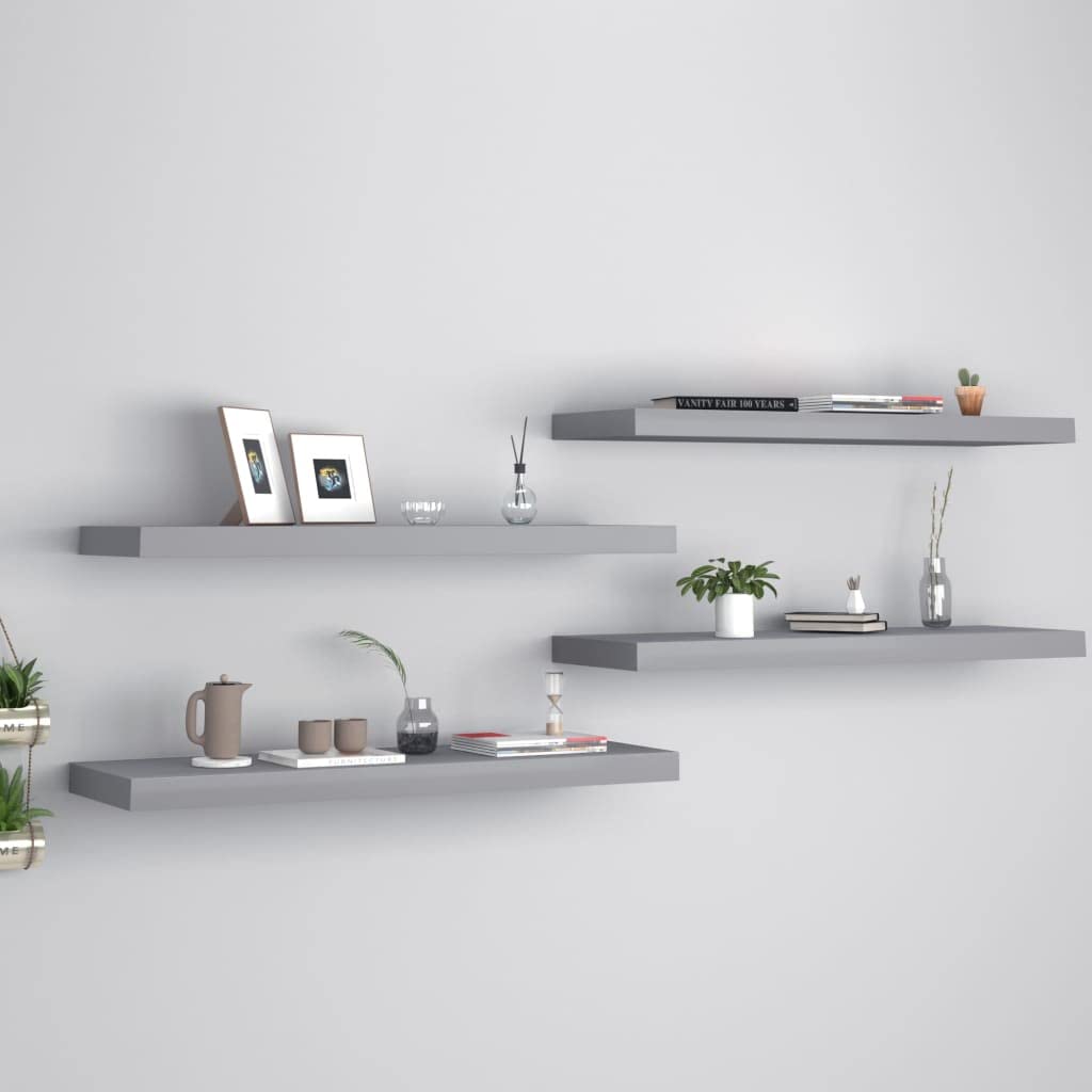 Modern Floating Wall Shelves Set of 4 - 31.5