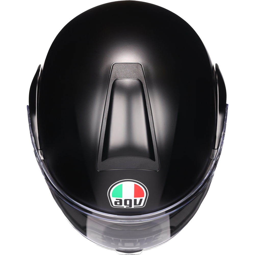 AGV Streetmodular Solid Matt Black Motorcycle Helmet - DOT & ECE Certified for Street Riding, Commuting & Urban Adventures