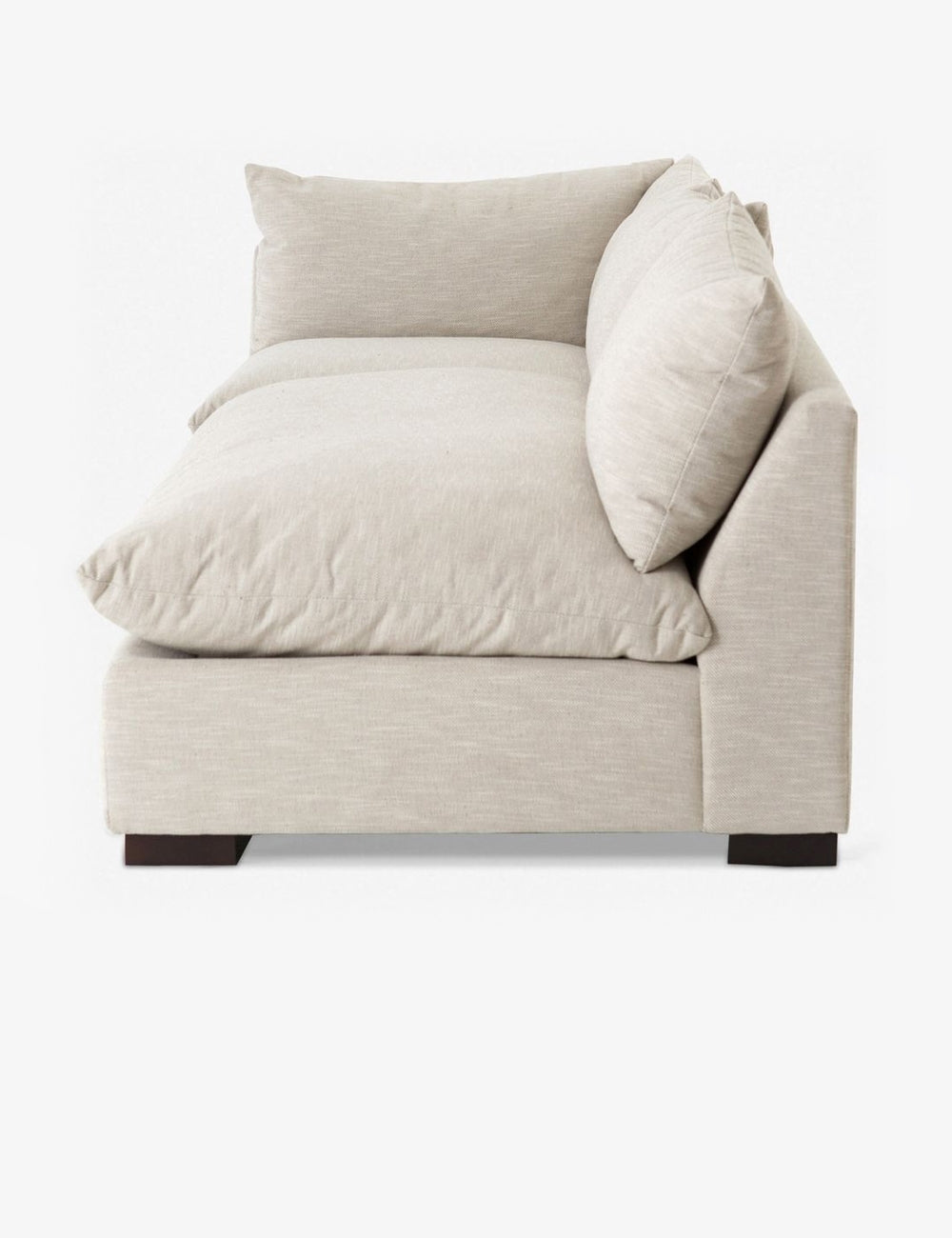 Decima Sectional Sofa - Modern L-Shaped Couch with Reversible Chaise, Soft Fabric Upholstery, Sturdy Wooden Frame - Perfect for Living Room, Family Room, and Home Theater Seating