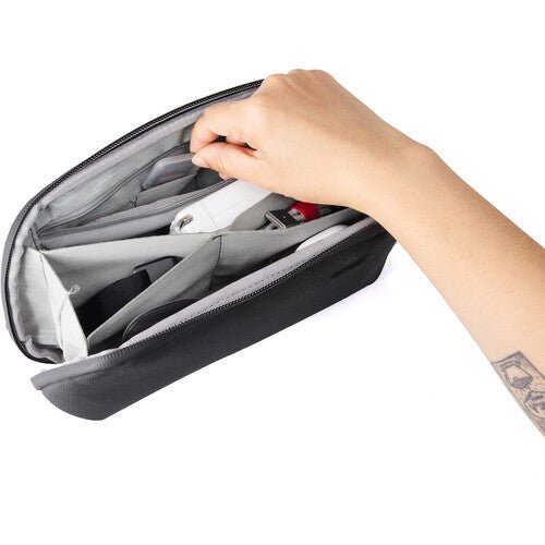 Peak Design Tech Pouch Small - Compact Organizer for Electronics, Cables & Accessories - Perfect for Travel, Office & Everyday Carry (Black)