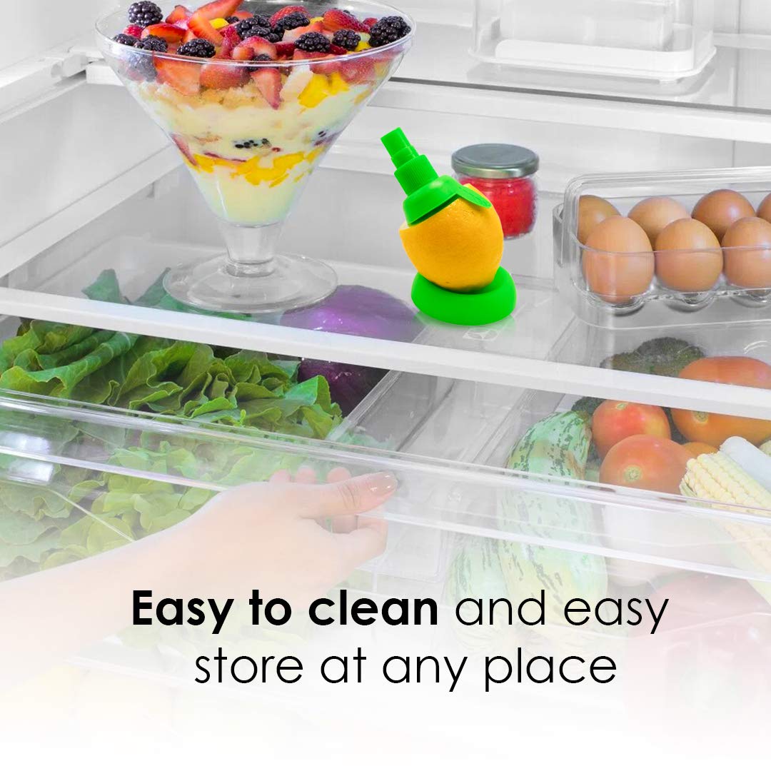 Weber’s Wonders 3-Piece Lemon Sprayer Kit - Orange Juice Extractor, Citrus Juicer & Squeezer - Vegetable & Salad Cleaner Spray - Fresh Lime Storage Gadget - Perfect for Cocktails, Cooking & Healthy Snacks