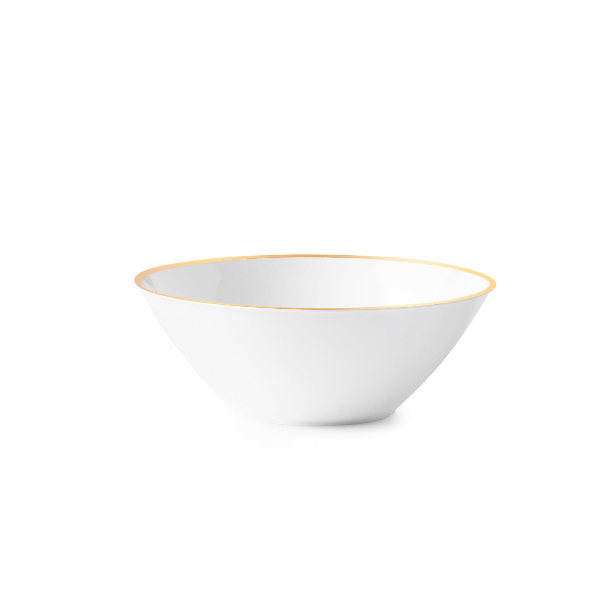 Eco-Friendly Blue & Gold Round Plastic Plates - 10 Inch Durable Disposable Party Plates for Birthday, Wedding, Picnic & Outdoor Events
