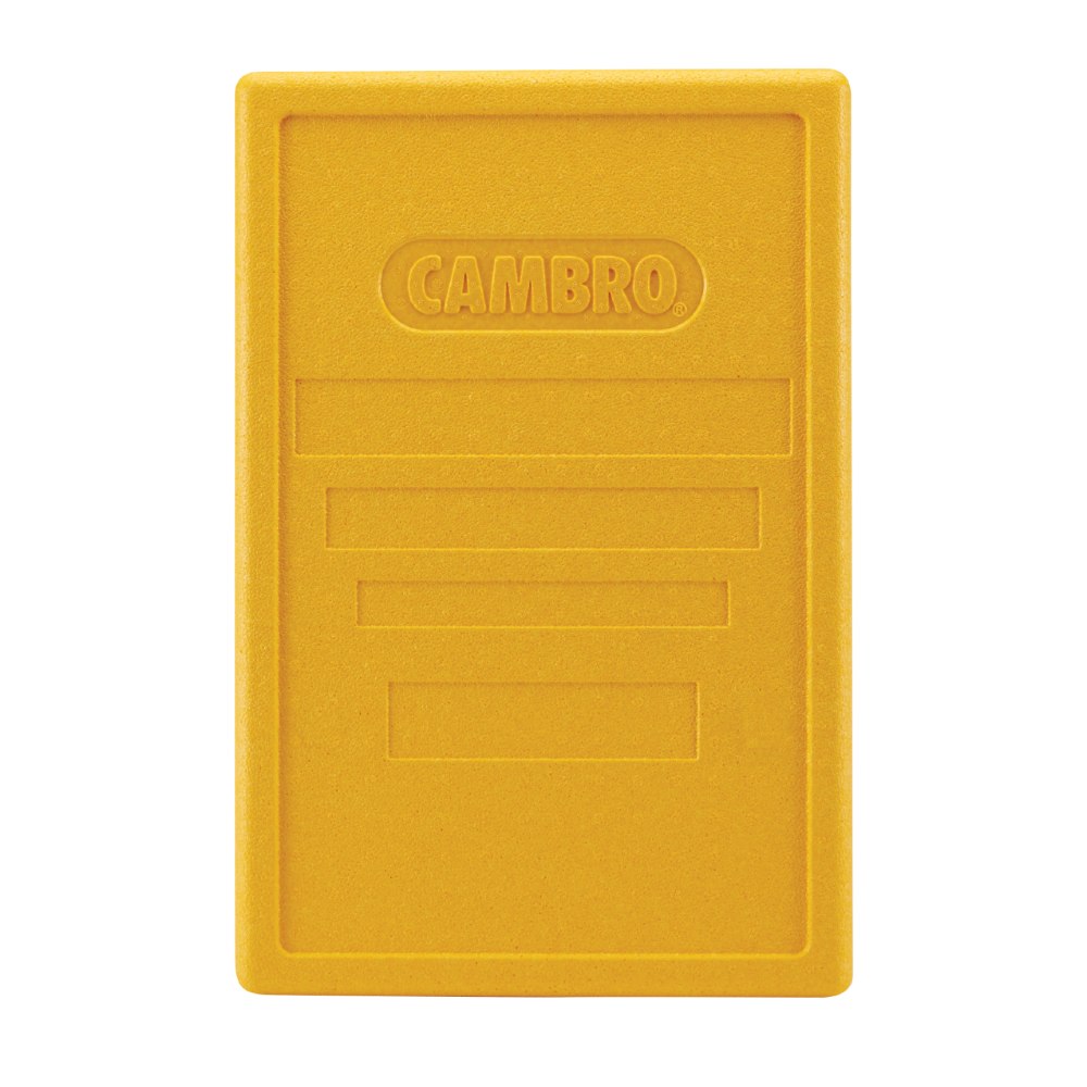 Cambro EPP180LID361 Cam GoBox Insulated Food Pan Carrier Lid - Yellow | Durable Insulated Lid for Food Transport | Perfect for Catering, Restaurants & Food Delivery Services