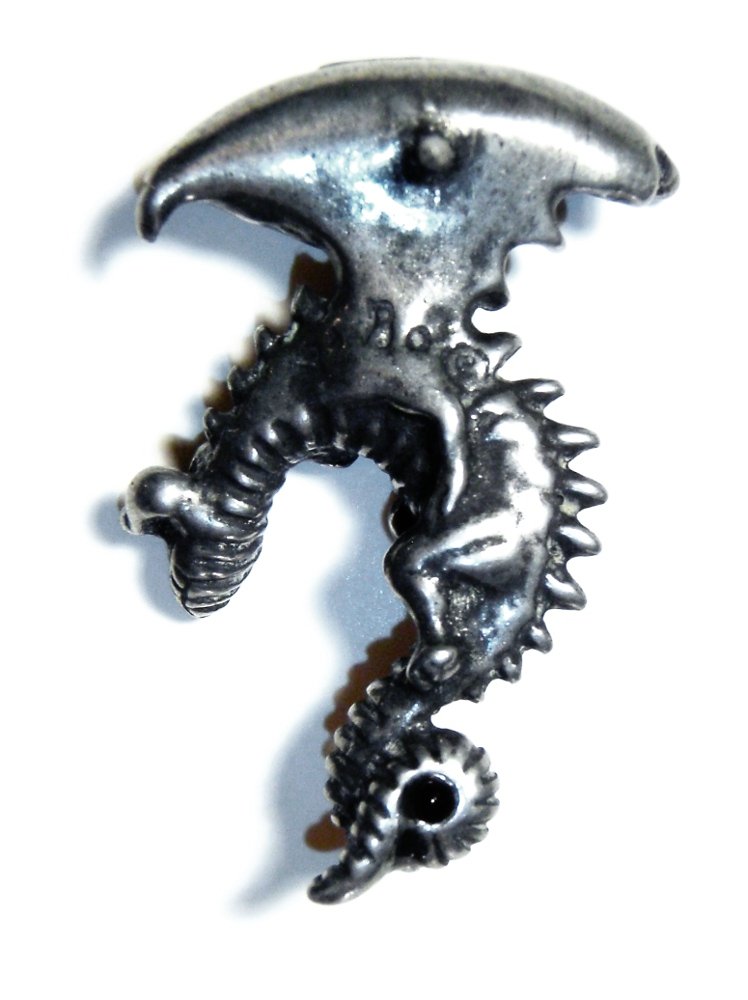 Lonely Dragon Brooch Pin with Red Crystal - Elegant Gothic Jewelry for Women, Men, Fashion Accessories, Gift for Collectors, Cosplay, Jacket Lapel, Scarf, Hat Decoration