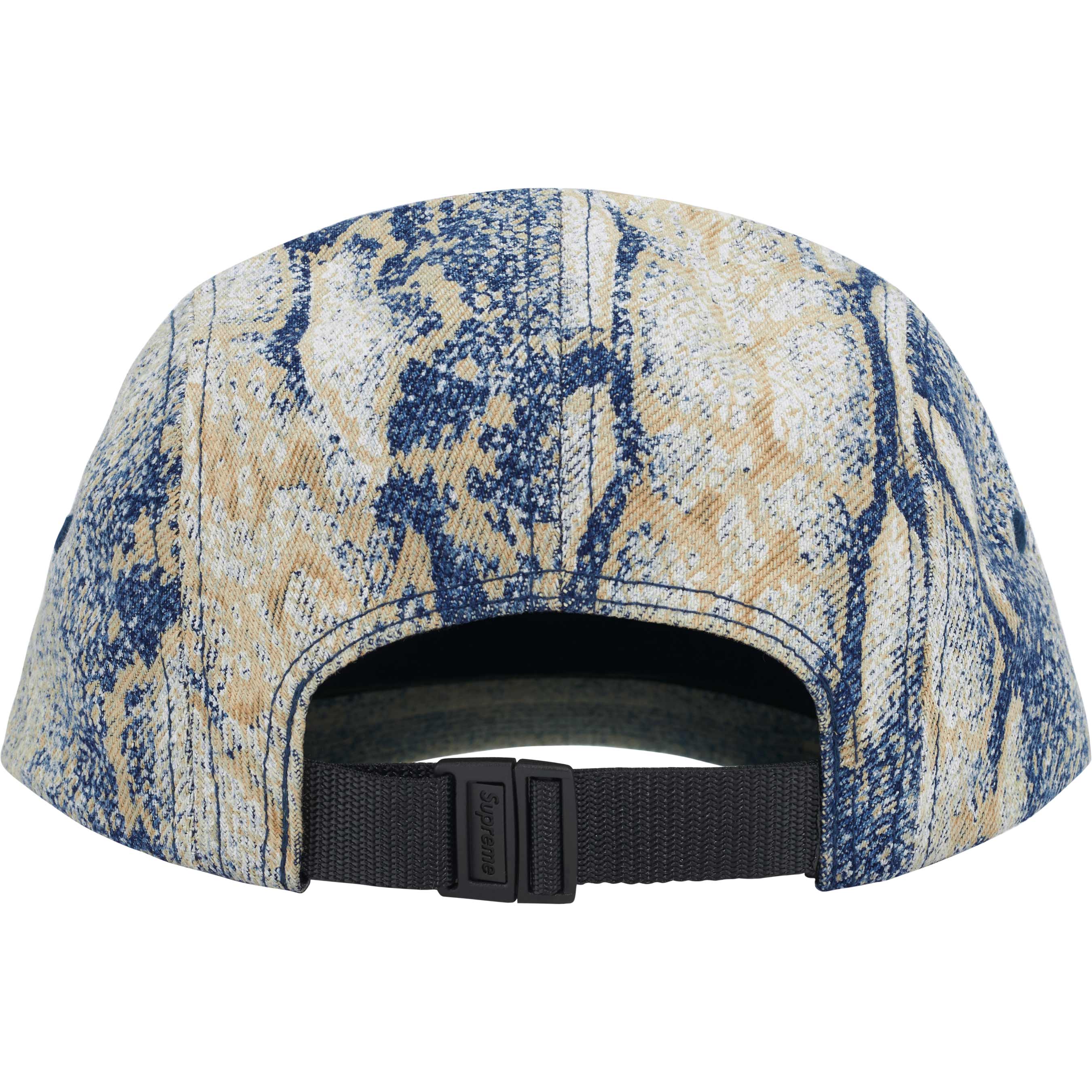 Supreme FW24 Denim Camp Cap Snake Print - Stylish Streetwear Hat for Men & Women - Perfect for Outdoor Adventures, Music Festivals, and Urban Fashion