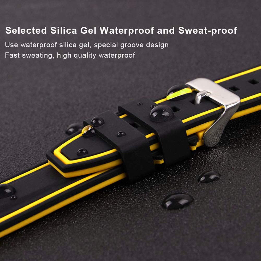 Compatible with Apple Watch Bands 49mm 42mm - Silicone Sport Strap for iWatch Series 10/9/8/7/6/5/4/3 Ultra 2 SE - Durable Rubber Watch Band for Men Women - Perfect for Swimming, Workout & Daily Wear
