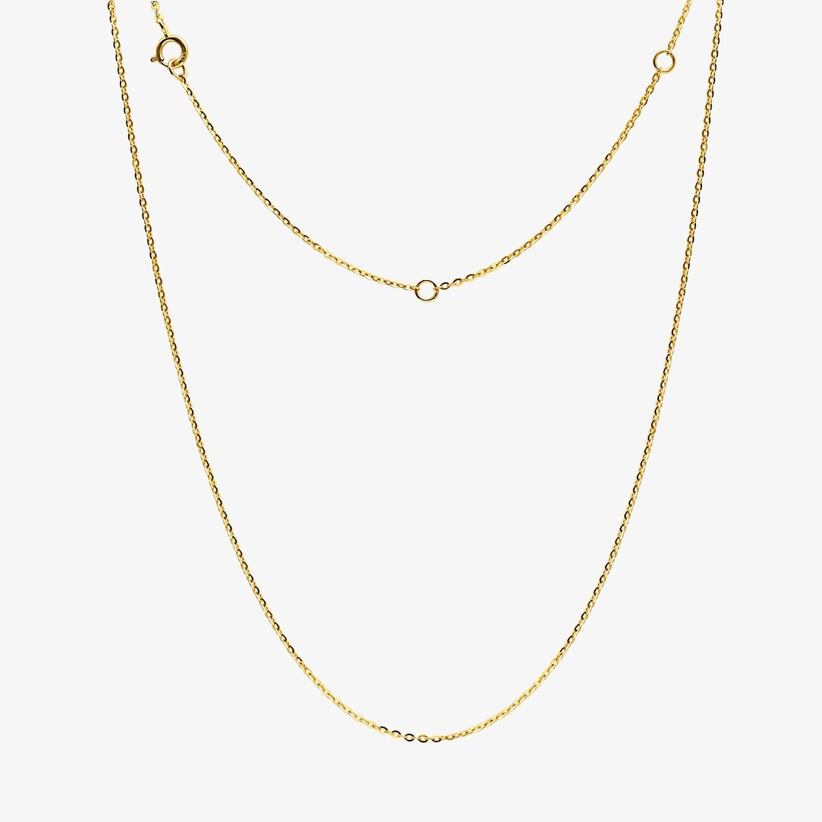 14K Solid Yellow Gold Clear Baguette Pendant Necklace - Elegant Minimalist Jewelry for Women, Perfect for Everyday Wear, Parties & Special Occasions