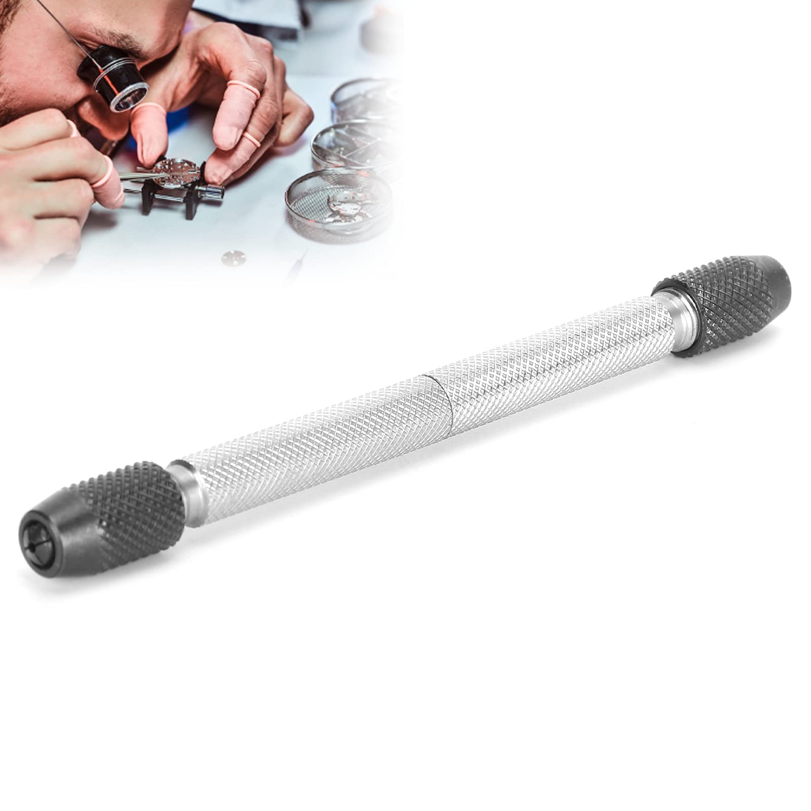 Professional Watch Pin Vise & Hand Drill Tool Kit - Precision Watch Repair Tool for Watch Stems, Pins & Jewelry Repair | Ideal for Watchmakers, Jewelers & DIY Enthusiasts