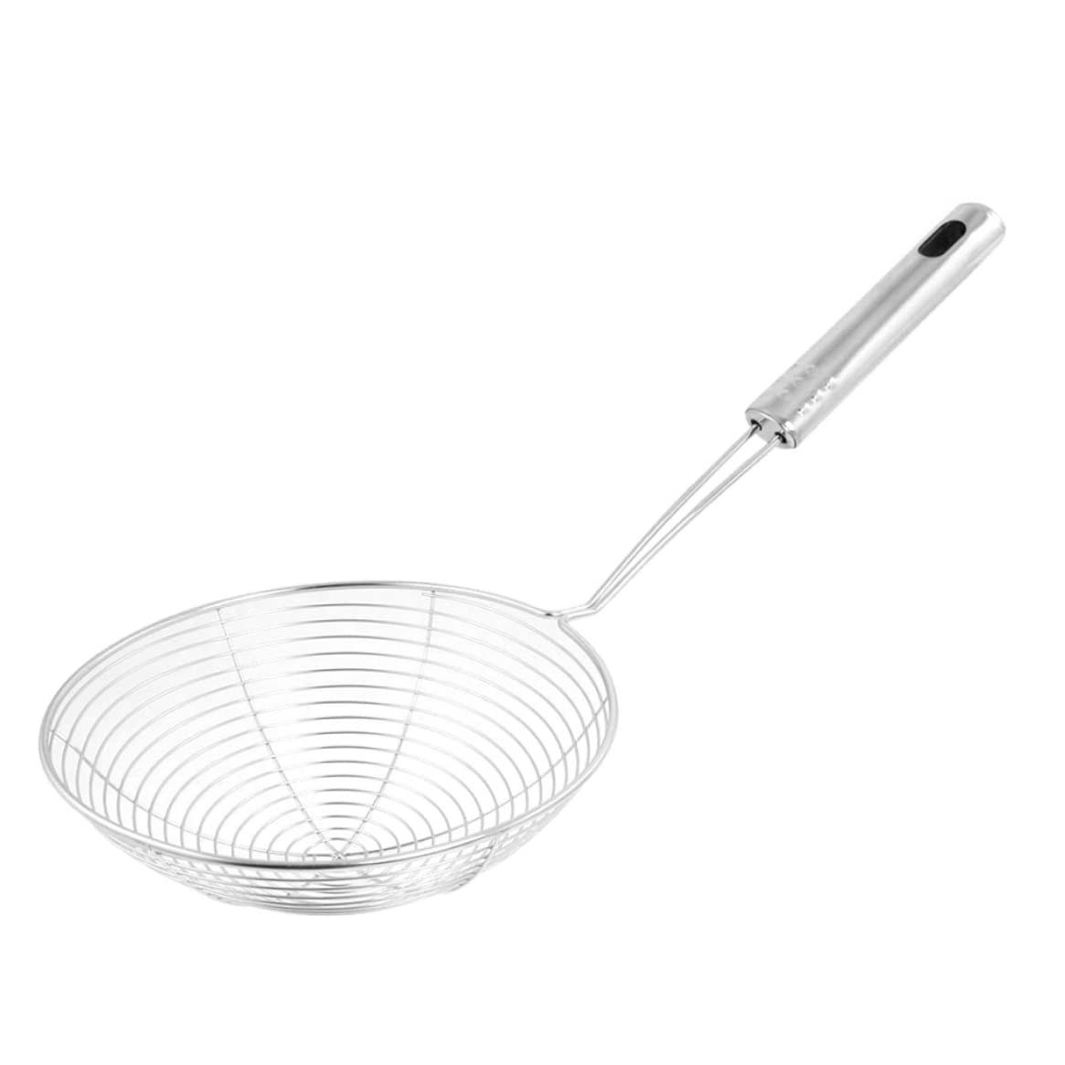 Stainless Steel Spider Skimmer Strainer Ladle - Professional Kitchen Tool for Noodles, Cooking & Frying | Perfect for Pasta, Dumplings, Tempura & Deep Frying