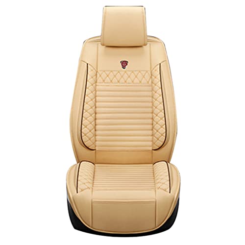 All Weather PU Car Cover for Outlander Sport 2011-2021 - Anti-Slip Front & Rear Seat Protector - Beige Standard 2 Front Seats - Perfect for Road Trips, Daily Commute & Vehicle Interior Protection