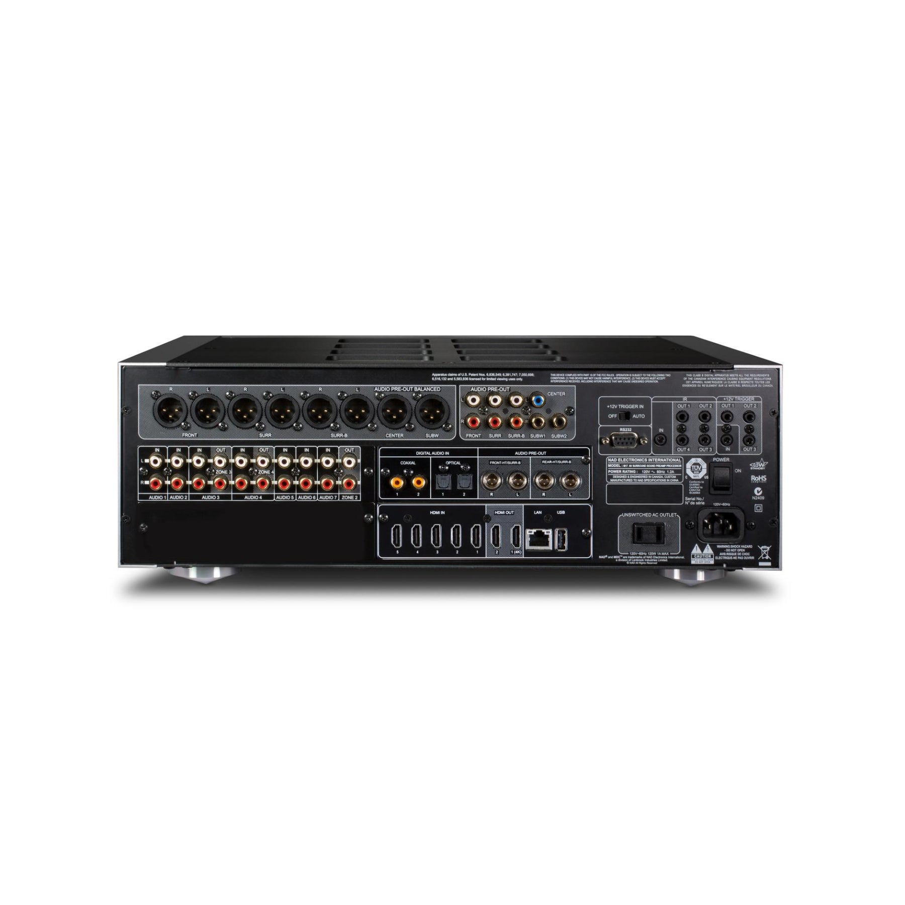 NAD Masters M17 V2i Surround Sound Preamplifier - High-End Home Theater & Audiophile Preamp for Immersive Movie & Music Experience