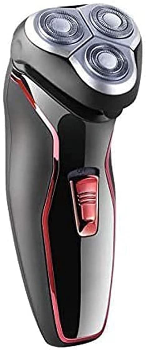Men's Electric Razor with Pop-Up Sideburns Trimmer - IPX6 Waterproof Rechargeable Cordless Rotary Shaver (Black) | Perfect for Travel, Gym & Daily Grooming