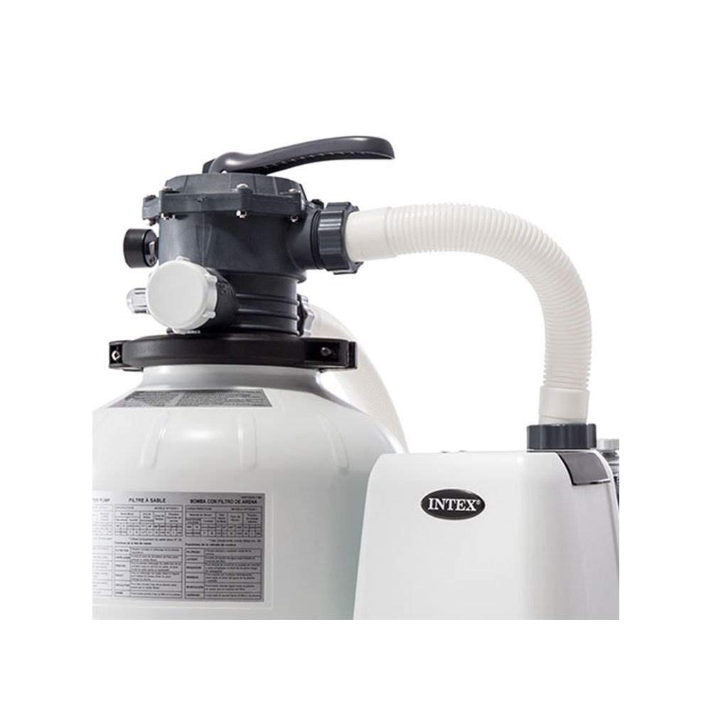 Intex 2800 GPH Above Ground Pool Sand Filter Pump with Threaded Hose Adapters (2-Pack) - Powerful Filtration System for Inground & Above Ground Swimming Pools, Spas, and Backyard Water Features