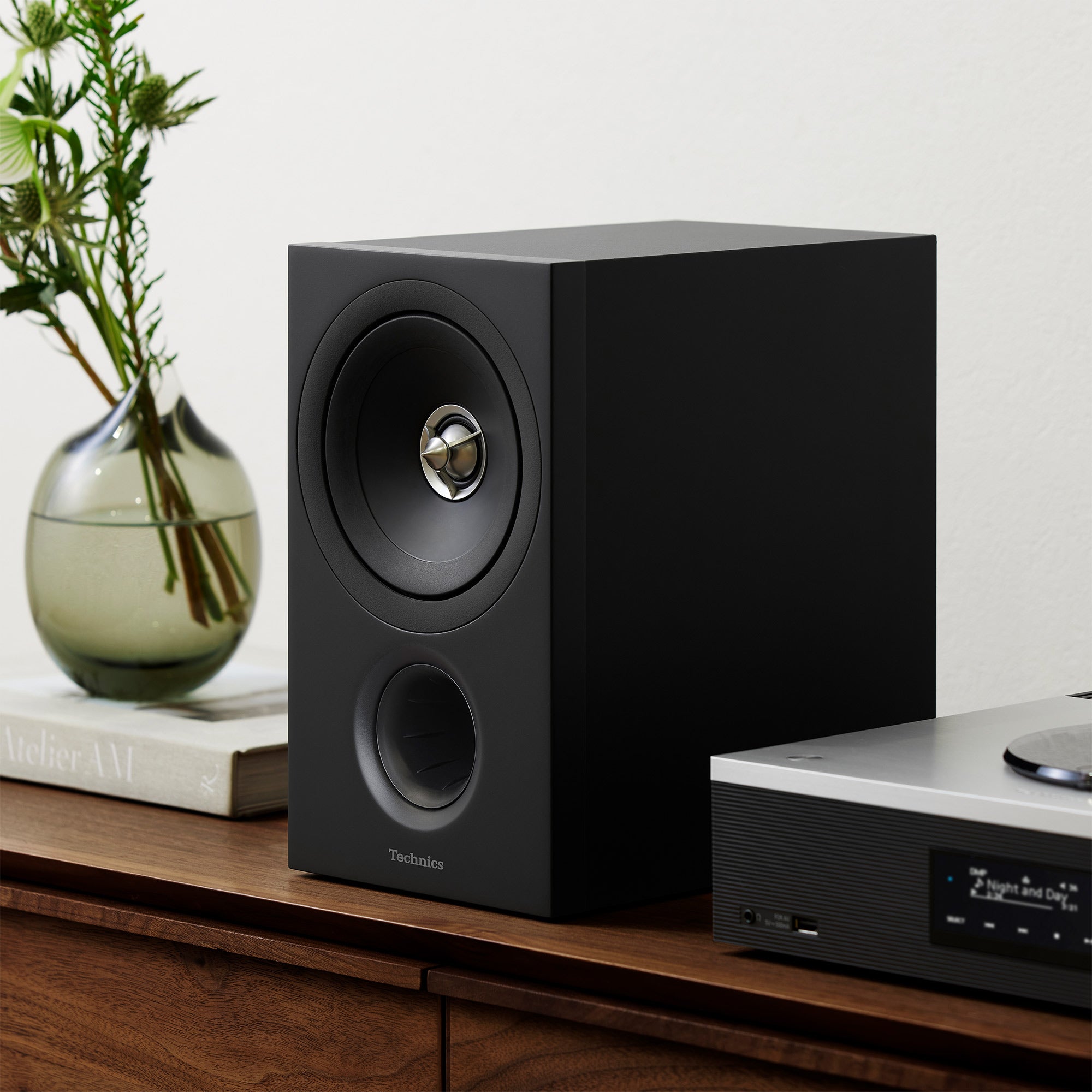 Technics SB-C600 Premium Hi-Fi Bookshelf Speakers - High-Fidelity Sound for Home Audio, Studio & Music Listening