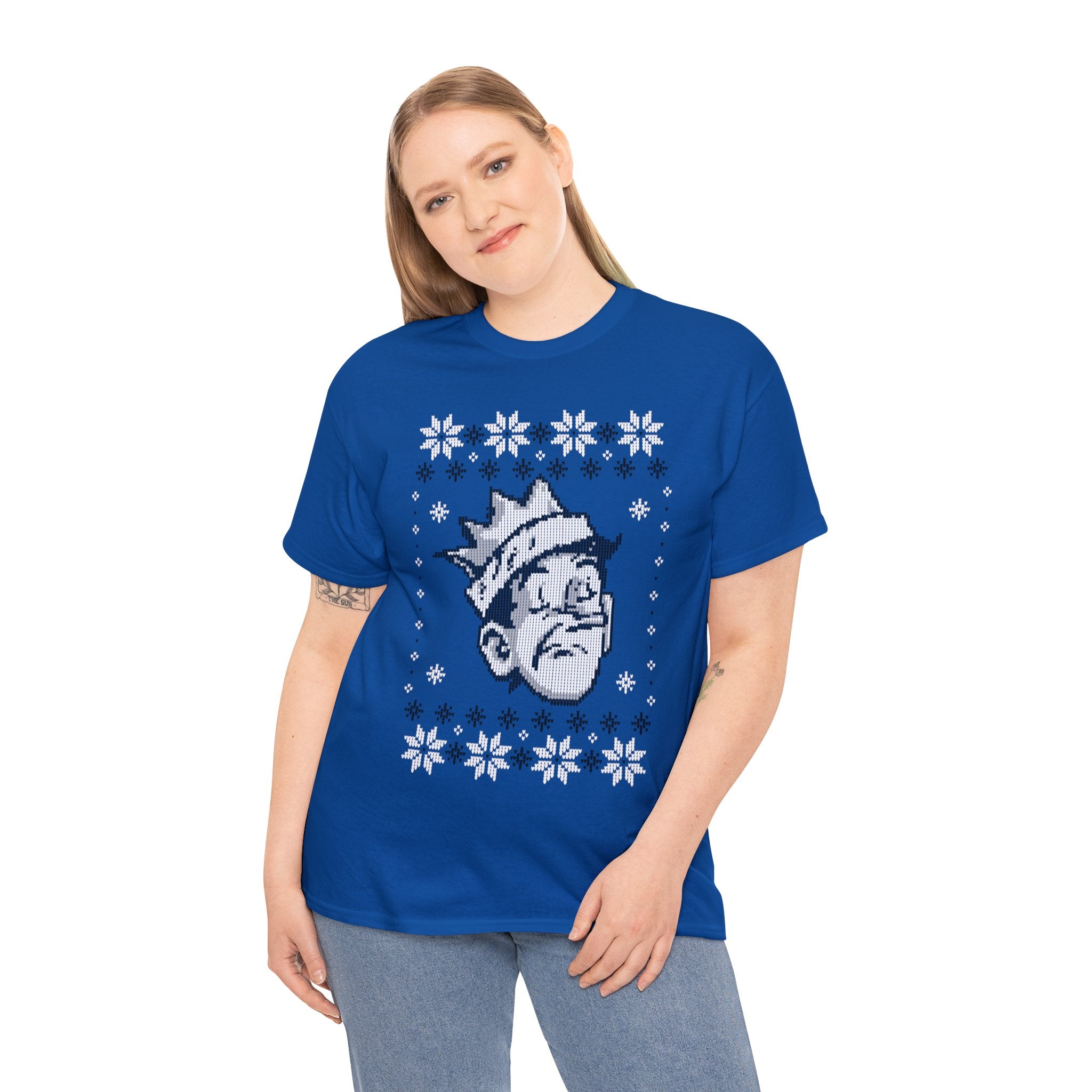 Jughead Jones Holiday Sweater Graphic T-Shirt - Unisex Heavy Cotton Tee for Christmas & Winter Fashion | Perfect for Holiday Parties, Gifts & Casual Wear