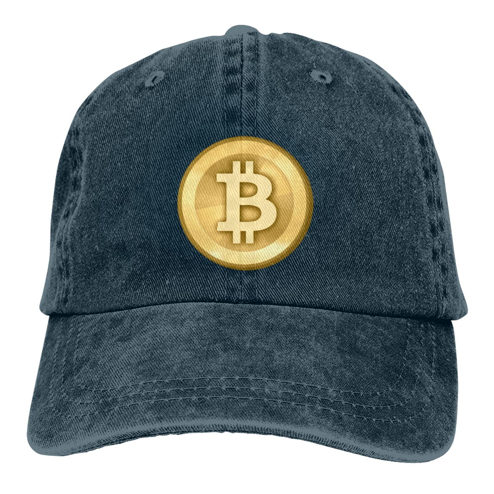 Bitcoin Logo Baseball Cap for Men & Women - Adjustable, Washable Golf Hat with Embroidered Crypto Design - Perfect for Casual Wear, Sports & Outdoor Activities