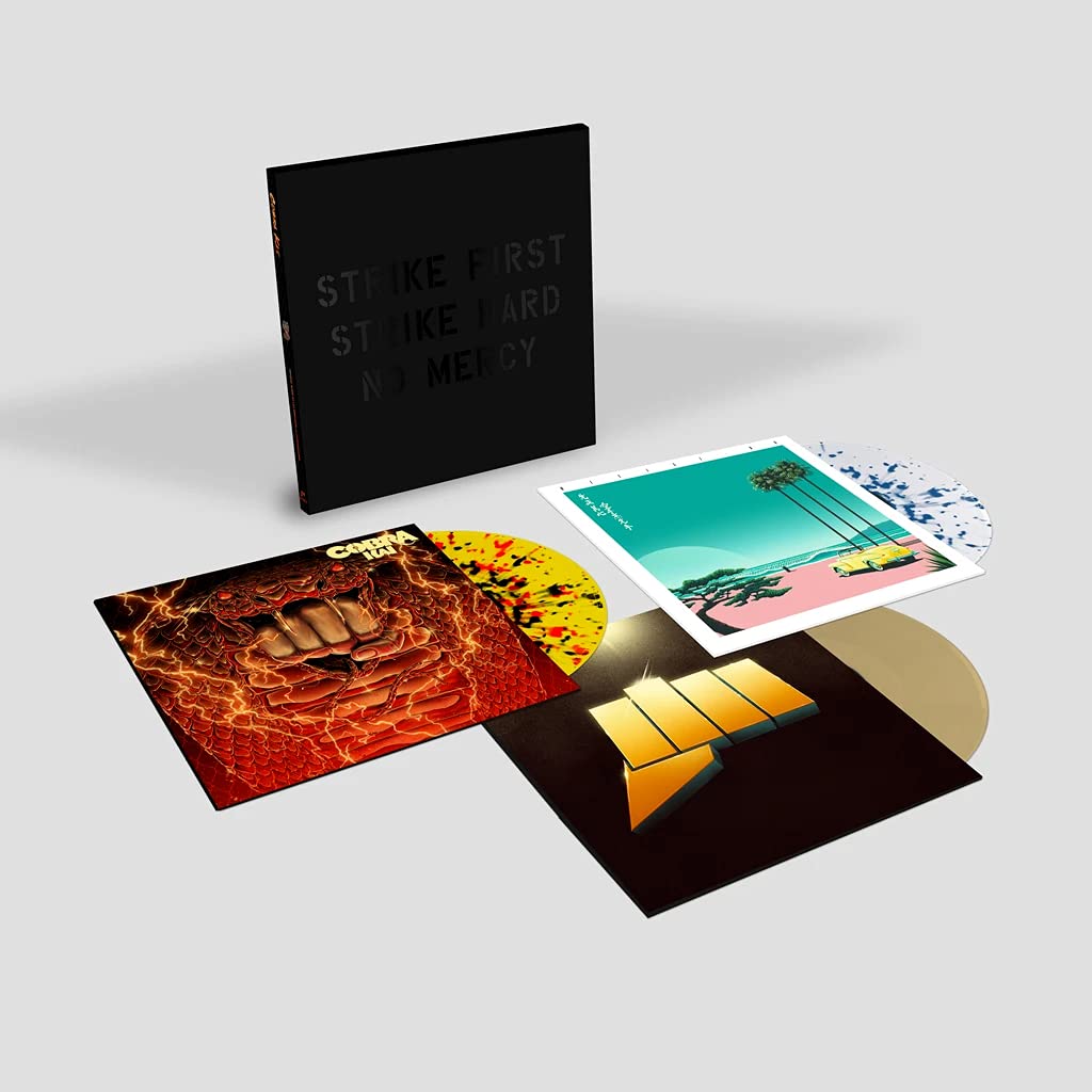 Cobra Kai Exclusive Limited Edition Soundtrack Vinyl 3LP Box Set with Orange Cassette Tape - Perfect for Collectors, Music Enthusiasts, and Home Entertainment
