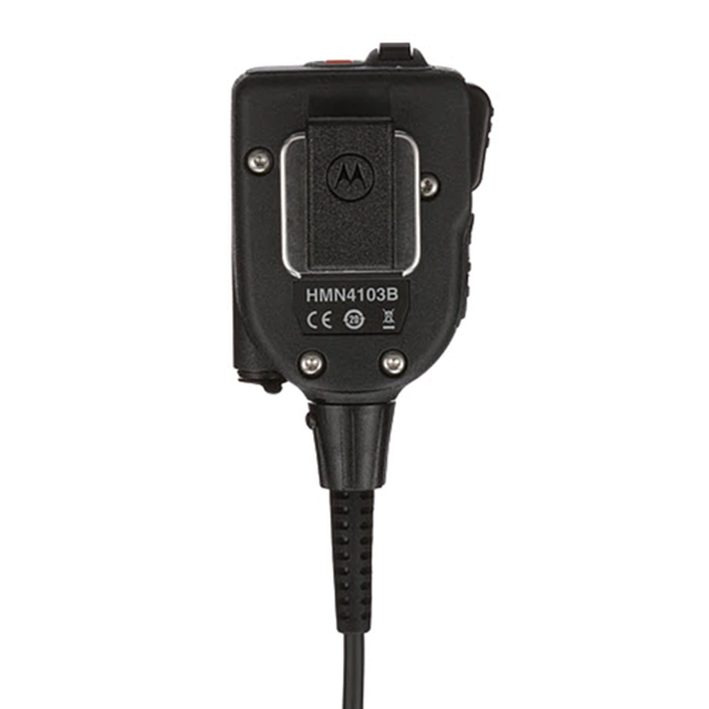 Motorola HMN4103B Remote Speaker Microphone - Two-Way Radio Accessory for Clear Communication | Ideal for Security, Construction & Outdoor Adventures