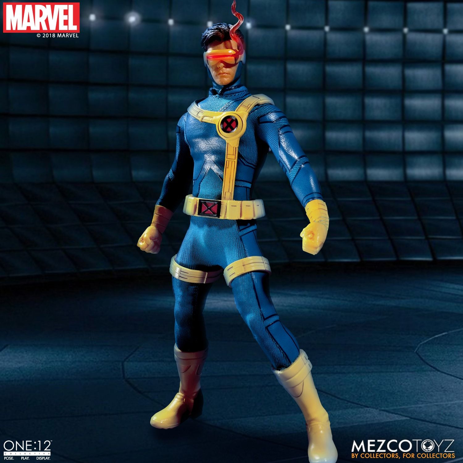 Mezco Toyz One:12 Collective Marvel Comics X-Men Cyclops 1/12 Scale Action Figure - Premium Collectible for Display & Marvel Fans