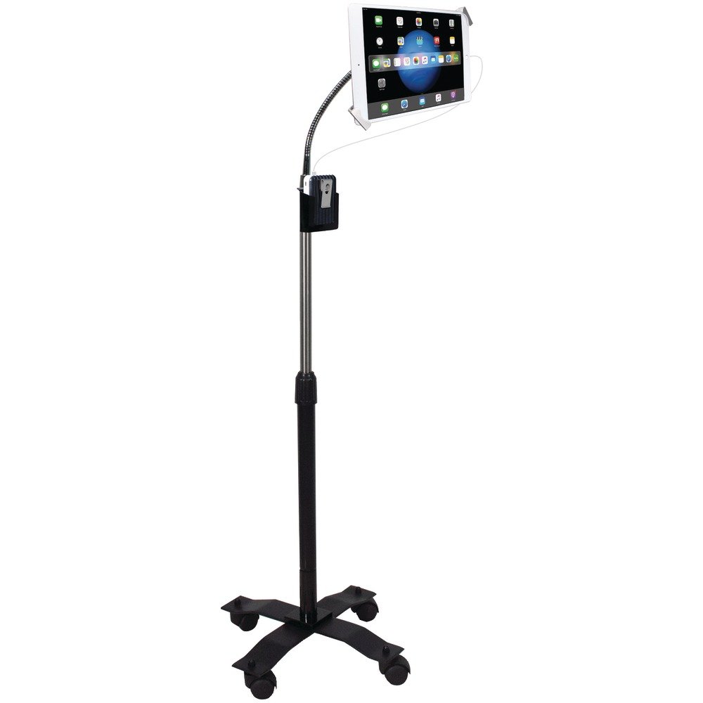 Secure Adjustable Gooseneck Floor Stand for iPad 7th/8th/9th Gen 10.2