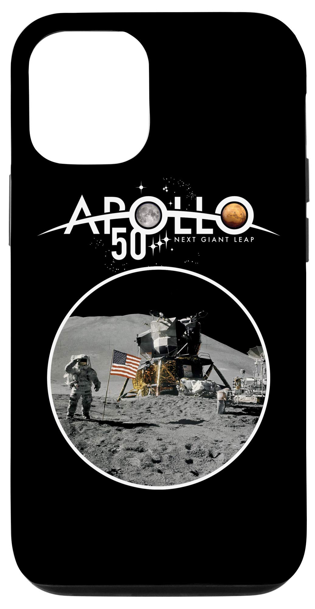 iPhone 12/12 Pro Apollo XI 50th Anniversary NASA Apollo 11 LEM Icon Case - Premium Protective Cover for Space Enthusiasts - Perfect for Daily Use & Collector's Display
