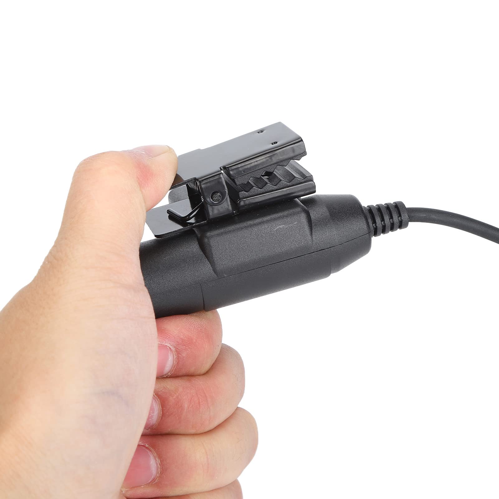 Military U94 PTT Adapter with 2 Pin 7.1mm Headset System - Push to Talk Connector for Motorola Radios (PU+PTT Material) - Perfect for Tactical Communication, Security Operations & Outdoor Adventures