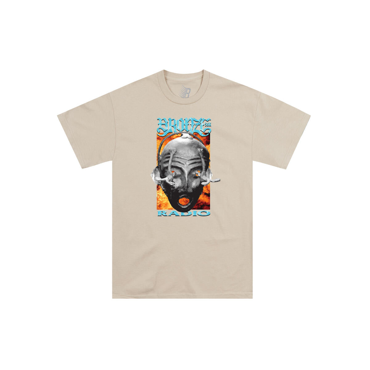 Bronze 56k Vintage Torture T-Shirt for Men - Soft Cotton Sand Color Tee - Perfect for Casual Wear, Street Style & Music Festivals