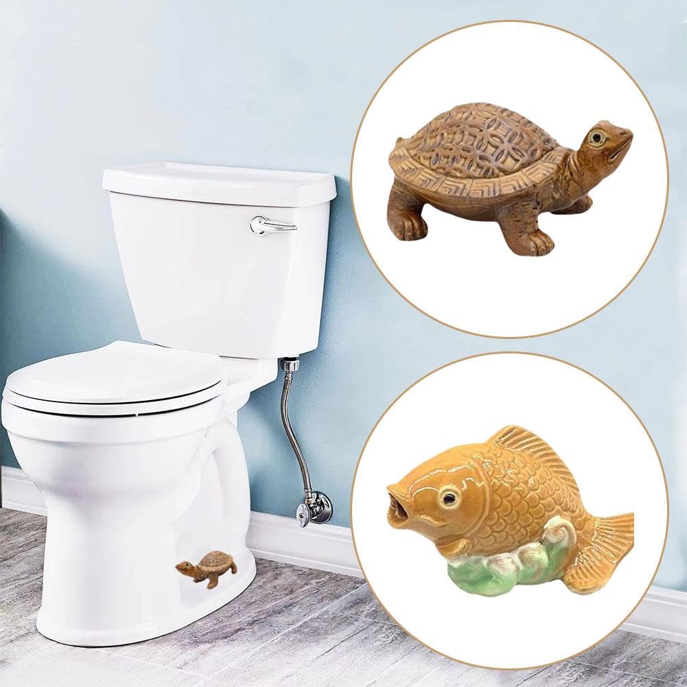 Decorative Fish Ceramic Toilet Bolt Covers & 24 Empty DIY Fillable Advent Calendar Boxes - Perfect for Bathroom Upgrades and Christmas Countdown Decorations