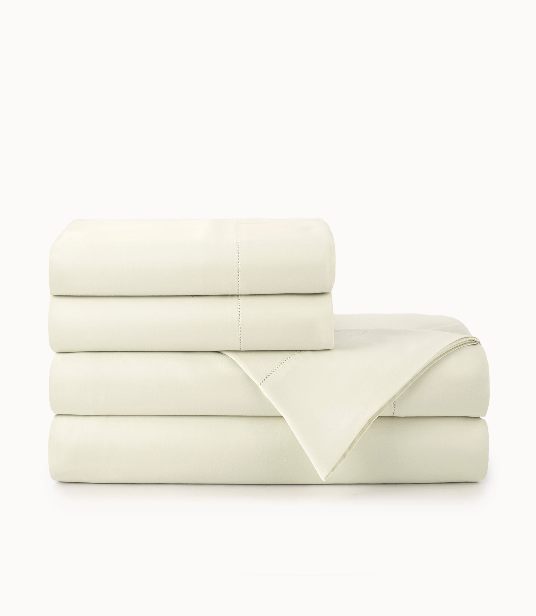 Premium Clara Sateen Sheet Set - Soft 100% Cotton Bed Sheets, Breathable & Wrinkle Resistant - Perfect for Master Bedroom, Guest Room & Dorm Use