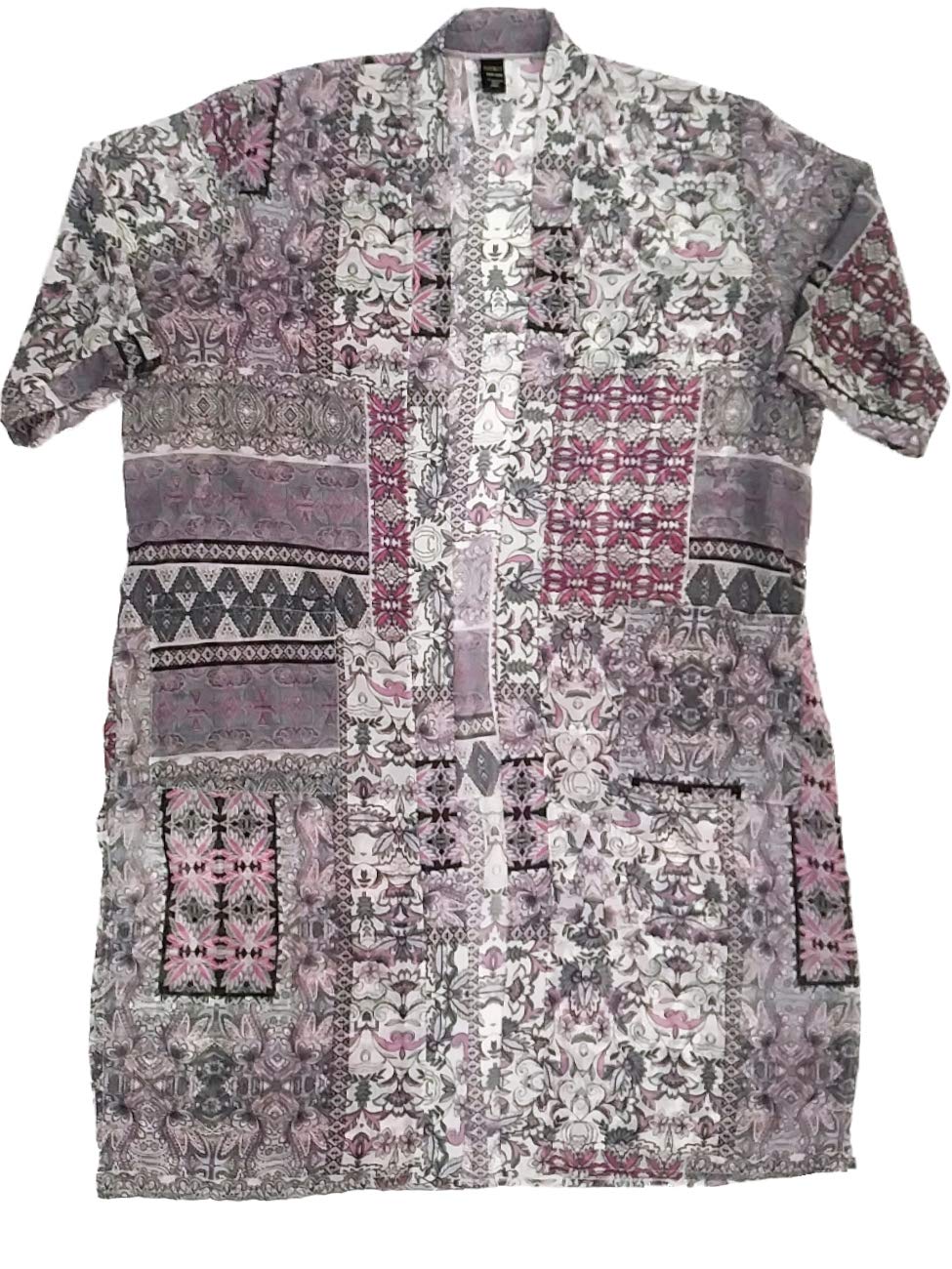 Women's Floral Mandala Swim Cover Up - Paisley Print Beach Dress - Opaque One Size Purple - Perfect for Poolside, Beach Vacation & Summer Outings