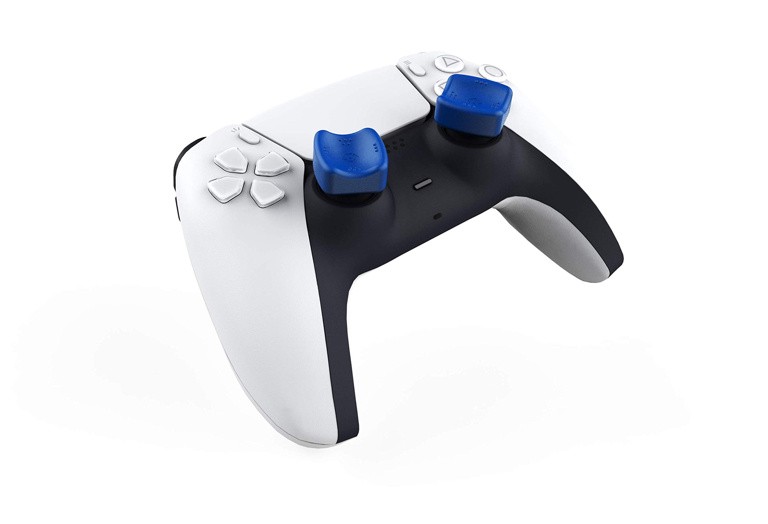 Gioteck STG PS5 Silicone Thumb Grips for Playstation 5 Controller - Non-Slip, Enhanced Grip & Aim Assist - Blue (Perfect for FPS Gaming & Long Play Sessions)