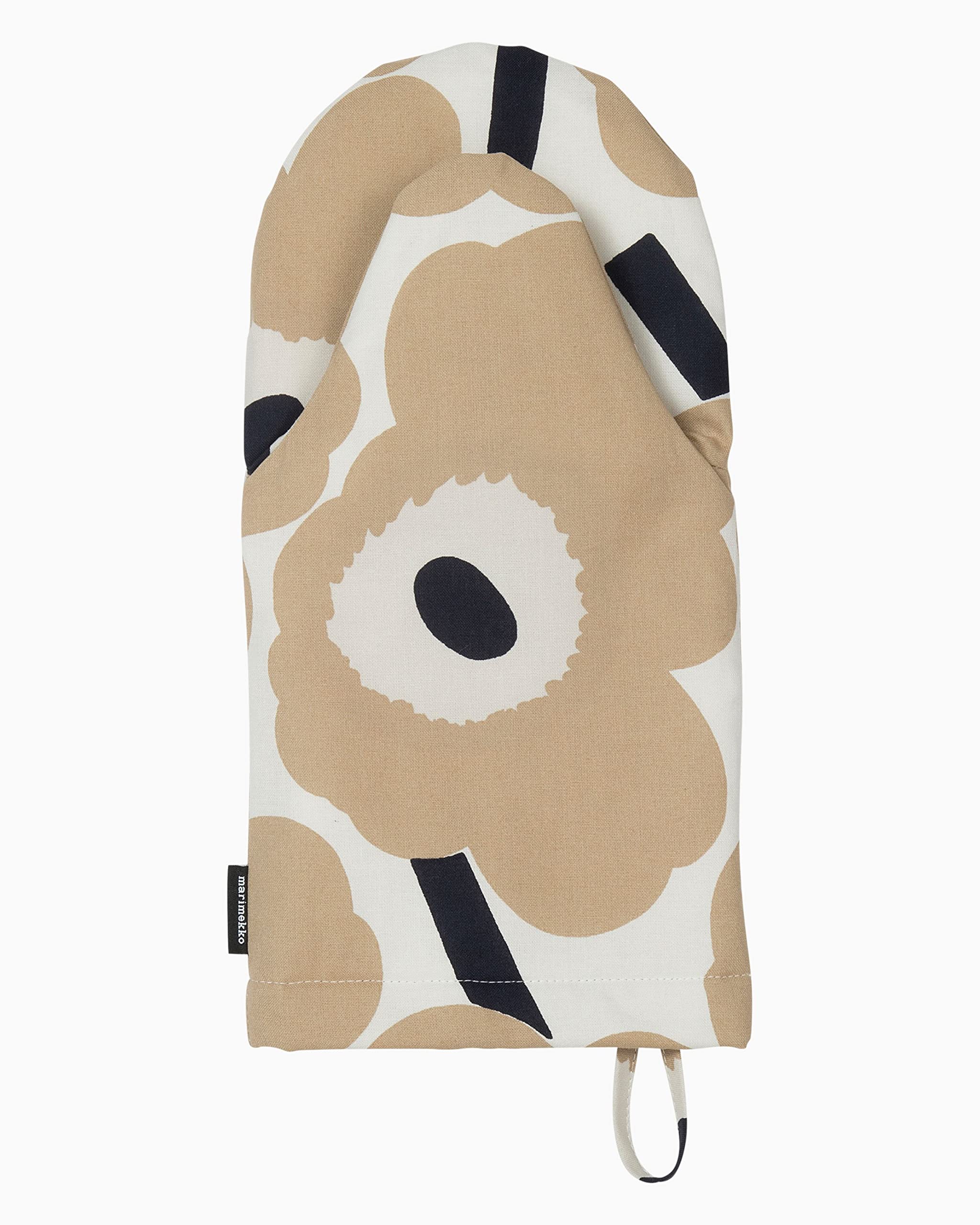 MARIMEKKO Pieni Unikko Oven Mitt with Hanging Loop - Floral Heat Resistant Kitchen Glove (12x6 inches) for Baking, Cooking & Home Decor | Stylish & Functional Oven Mitts for Women & Men