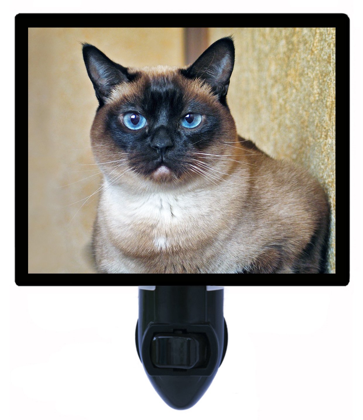 Siamese Cat LED Night Light for Bedroom - Cute Nightlight for Kids Room, Nursery, Hallway & Home Decor