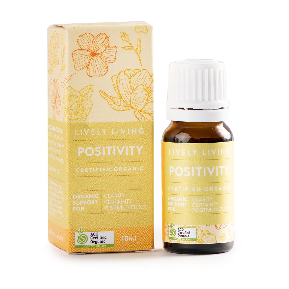 Organic Positivity Essential Oil 10ml - 100% Pure Aromatherapy Oil for Diffusers, Massage & Relaxation - Boost Mood & Reduce Stress