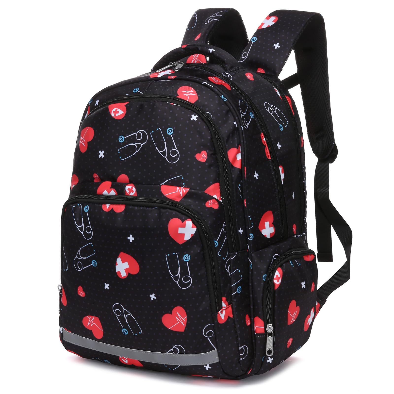 Gatycallaty Nurse Backpack for Women - Waterproof Laptop Backpack for Nursing Students, CNAs & Medical Professionals - Perfect for Hospital, College & Commuting (Heart) - Ideal for Clinical Rotations, Work Shifts & Travel Essentials