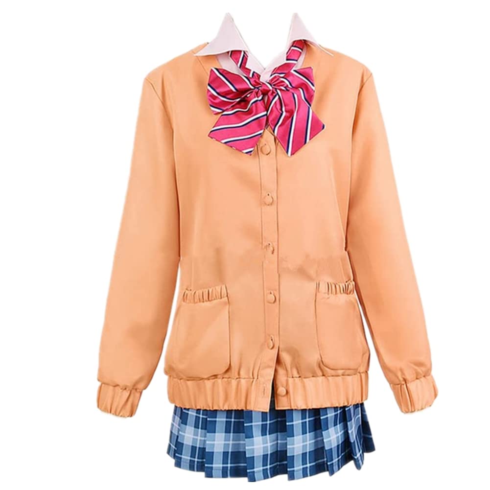 Shinonome Ena Anime School Uniform Cosplay Costume for Halloween, Christmas & New Year Parties - Complete with Wig for Roleplay & Themed Events