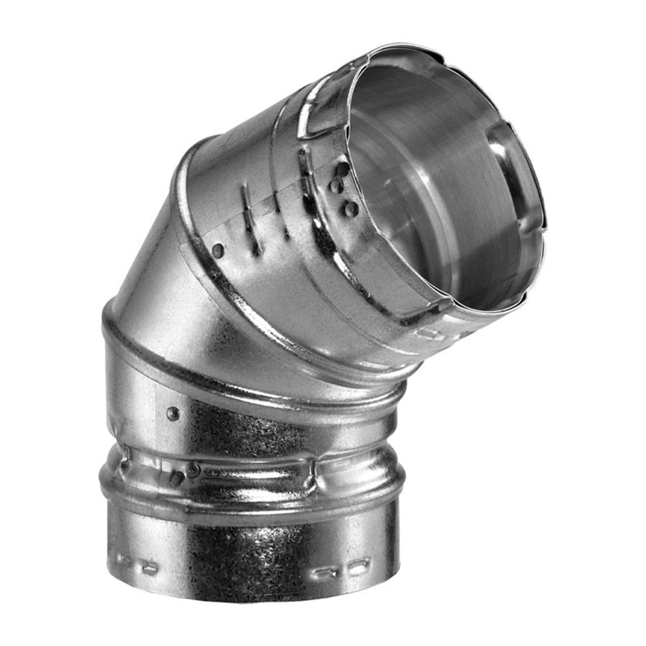 3 Type B Gas Vent 45 Degree Adjustable Elbow - 3BVL45 - Perfect for Water Heater, Furnace & Boiler Venting Systems