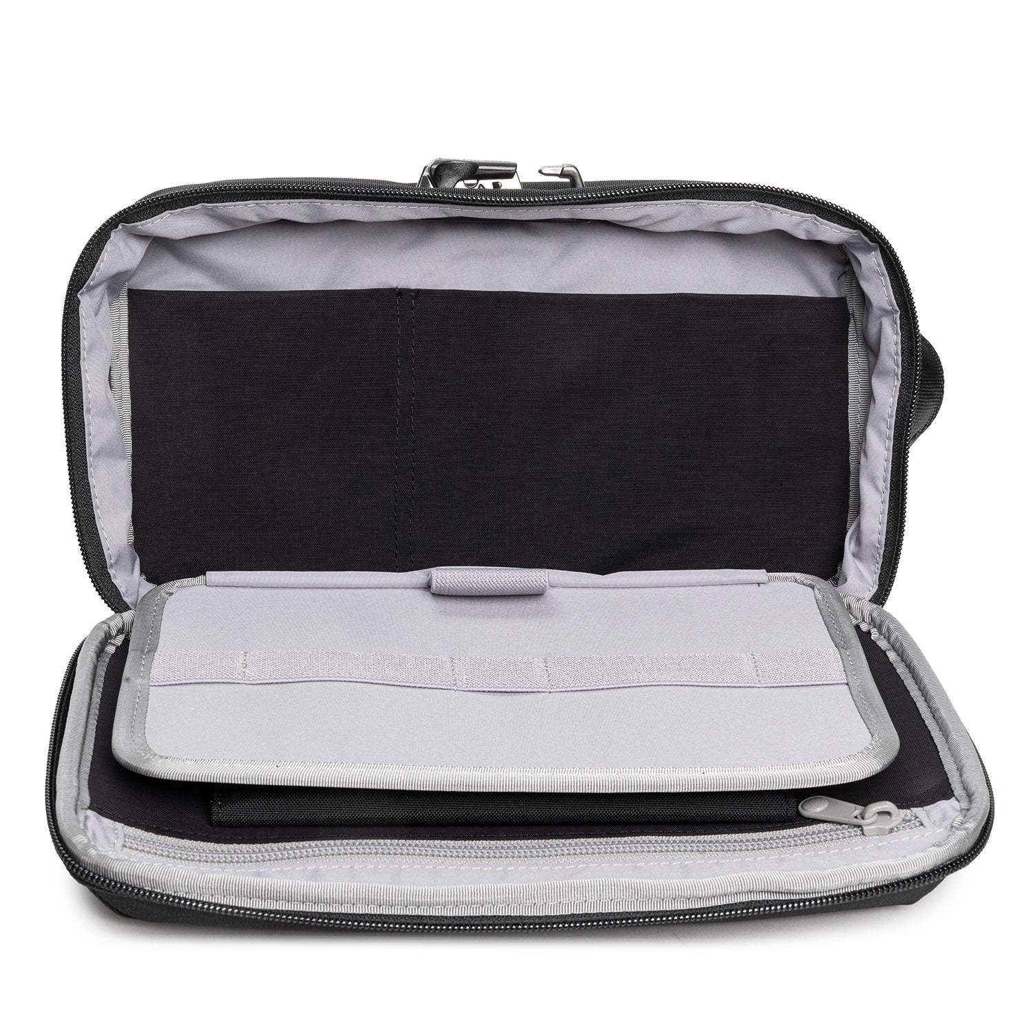 Pacsafe RFIDsafe™ RFID Blocking Gadget Pouch - Secure Travel Wallet for Credit Cards & Passports - Perfect for International Travel & Daily Commute