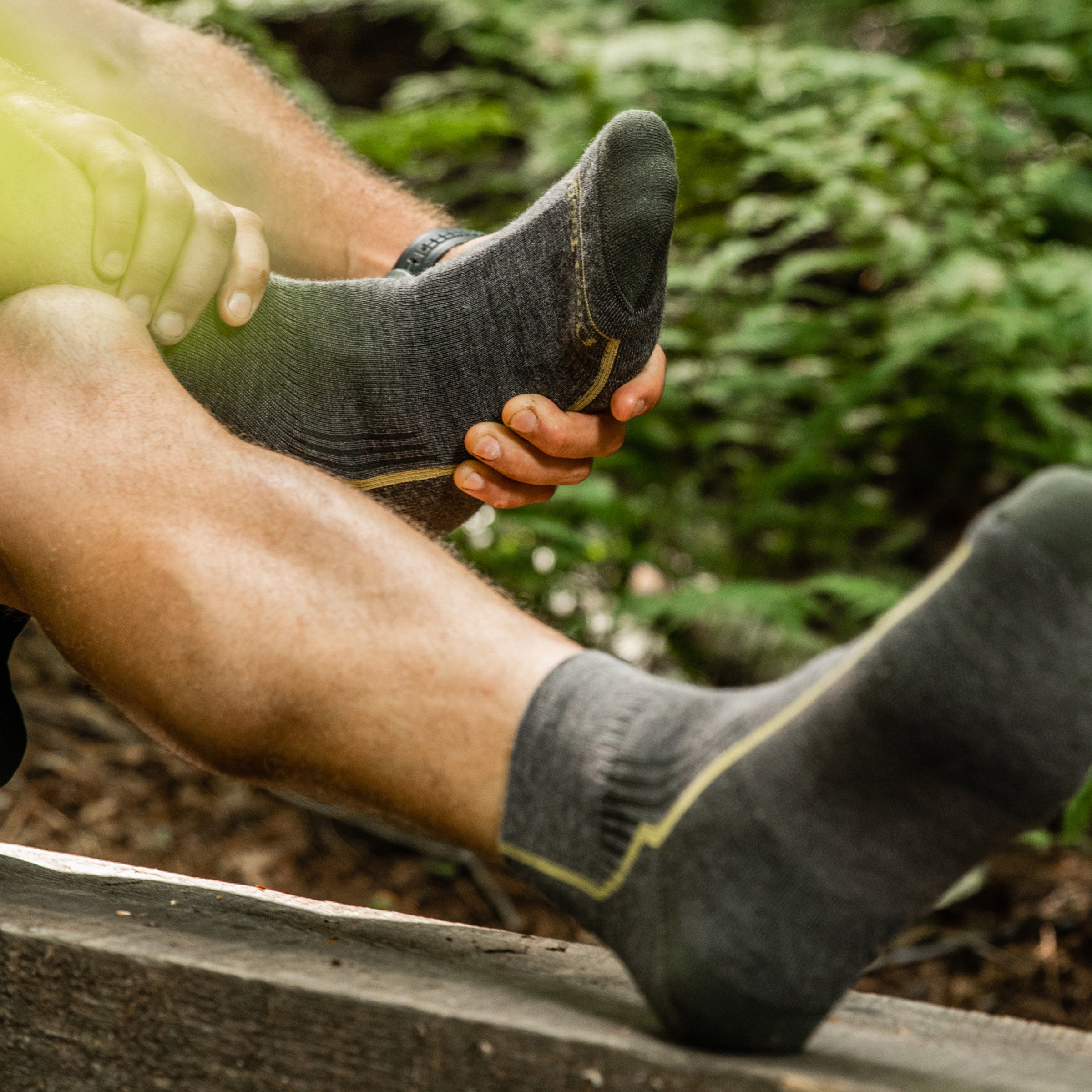 Men's Midweight Hiking Socks - Breathable Cushioned Quarter Crew Socks for Outdoor Trekking & Backpacking | Perfect for Trail Hikes, Camping & Mountain Adventures