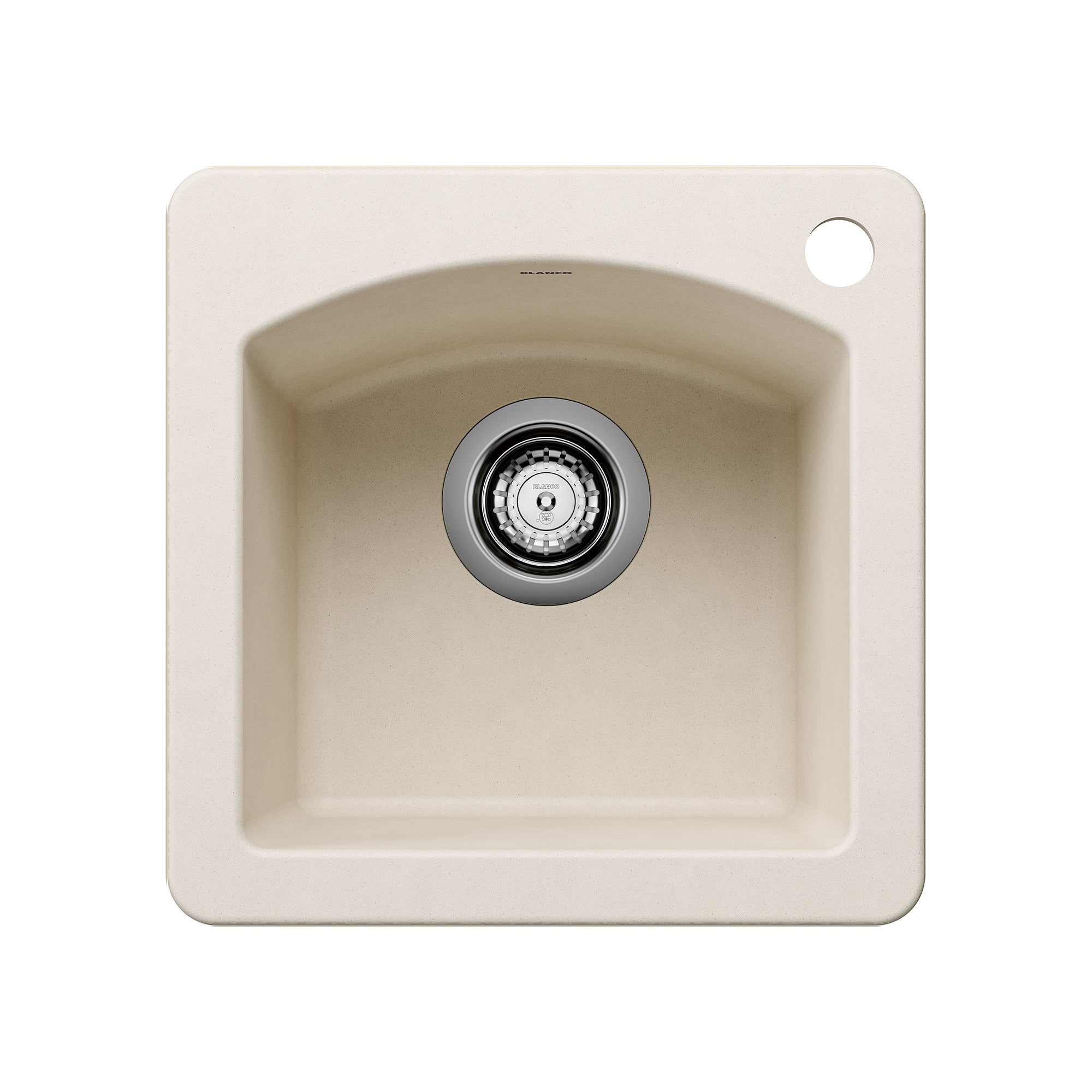 BLANCO 15 Diamond Dual Mount SILGRANIT Kitchen Bar Sink - Premium Undermount or Drop-In Installation for Modern Kitchens, Perfect for Food Prep and Entertaining