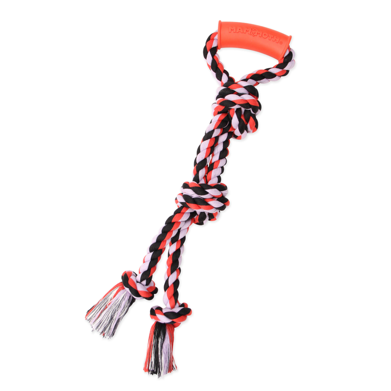 EXTRA Twin Tug Dog Toy with Handle - Durable Rope Tug for Interactive Play, Training & Chewing - Perfect for Large & Small Dogs