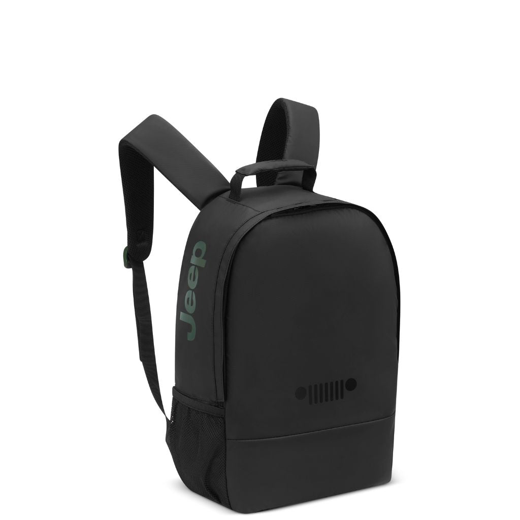 Jeep Duel Material 15.6 Inch Laptop Backpack for Men & Women - Water Resistant Black Computer Bag for Work, School, Travel & Daily Commute