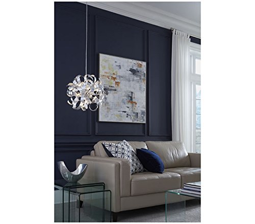 Quoizel Ribbons 4-Light Modern Flush Mount Ceiling Light Fixture - Perfect for Bedroom, Kitchen, Hallway & Living Room Lighting