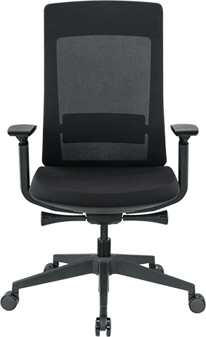 Eurotech Elevate Black Frame Mesh & Fabric ELV2 Ergonomic Office Chair - Perfect for Home Office, Gaming, and Workspace Comfort