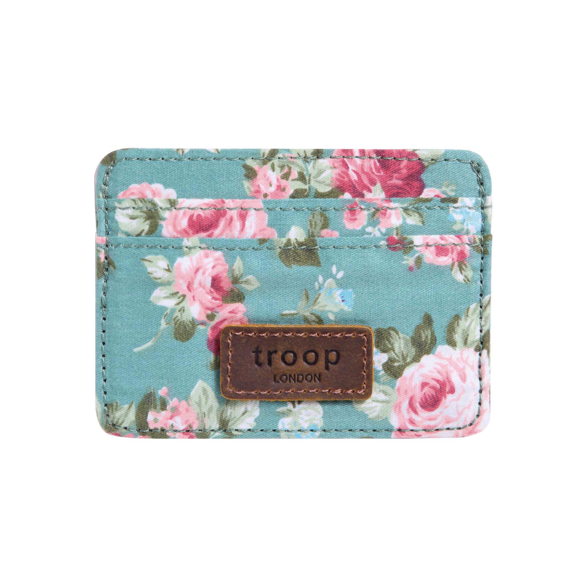 Eco-Friendly Cotton Card Holder by Troop London - RFID Blocking, Slim & Lightweight Horizontal Wallet for Men & Women - Perfect for Travel, Business & Everyday Use