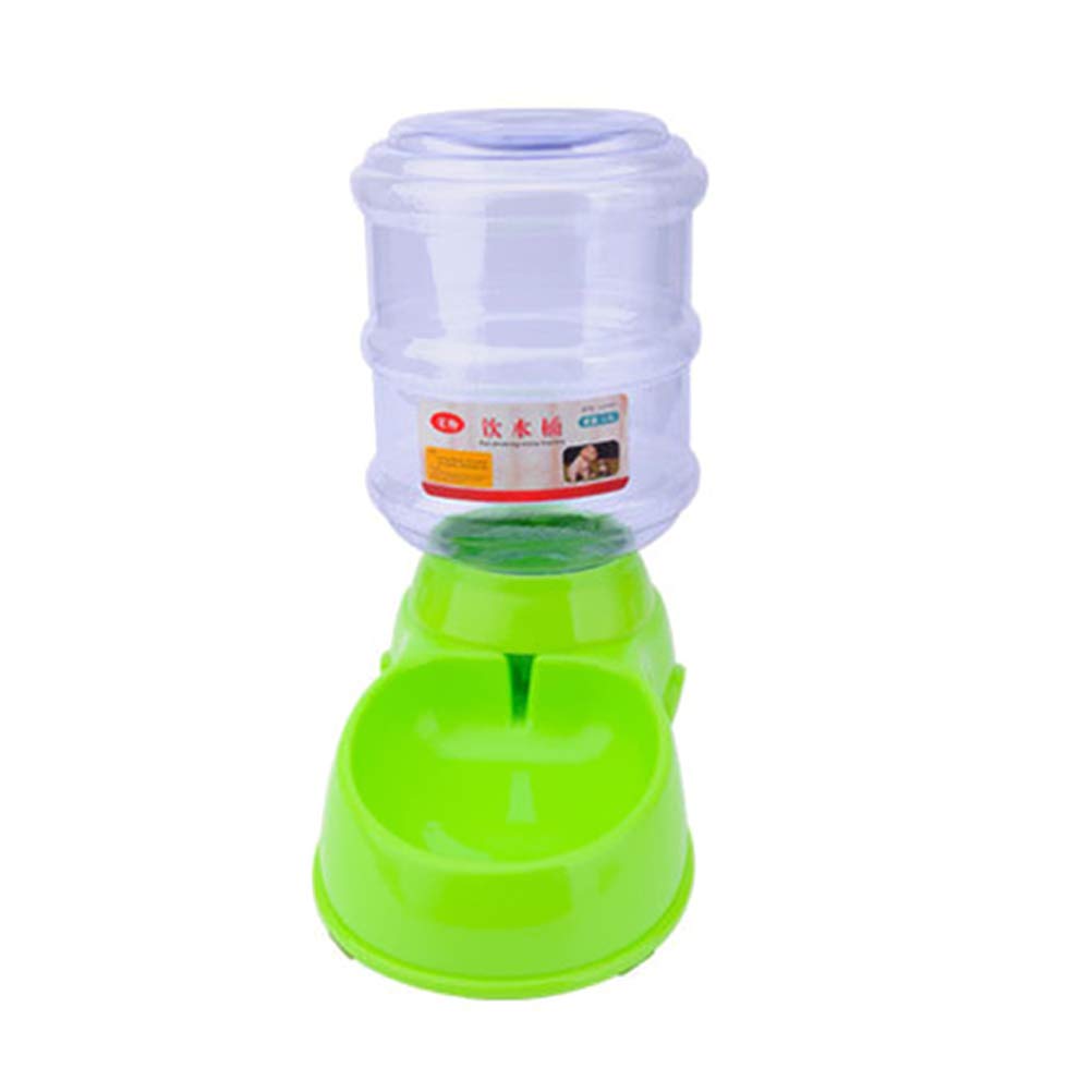 TEHAUX 3.5L Automatic Pet Water Fountain & Food Dispenser - Green Dog Cat Bowl for Fresh Drinking Water & Feeding - Perfect for Home, Office, or Travel Use